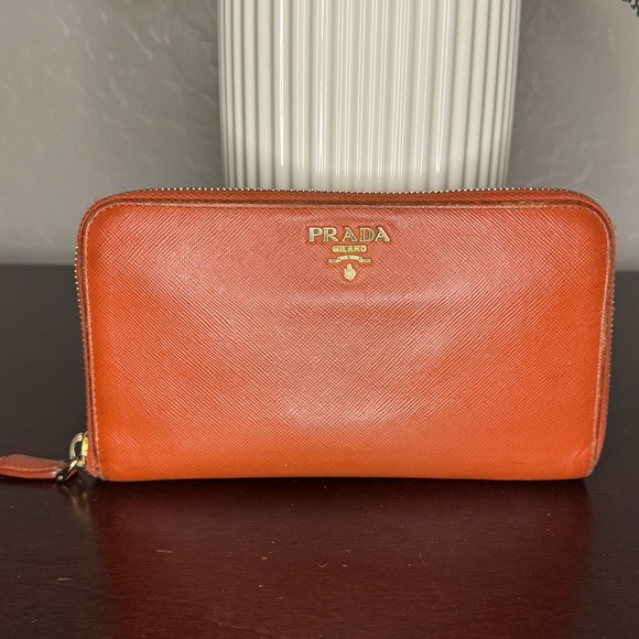 PRADA LONG ZIPPY WALLET - Picture 1 of 5